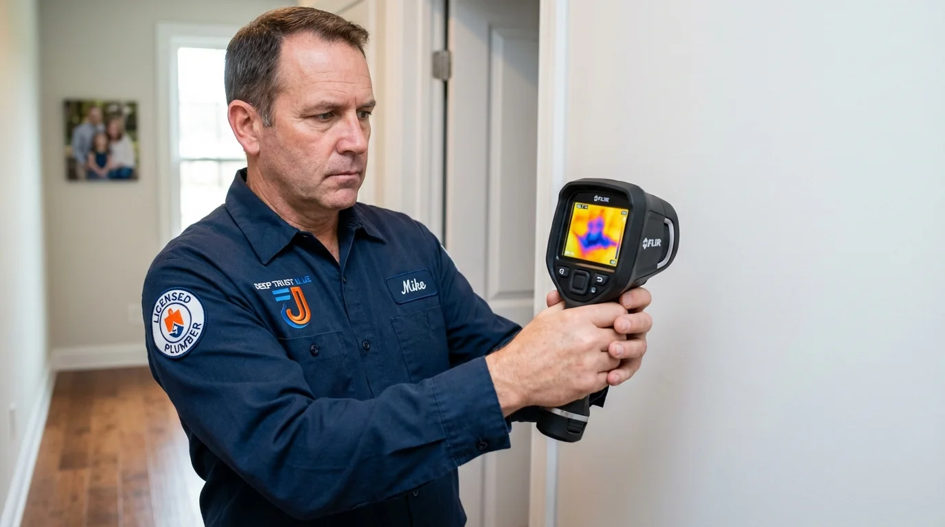Thermal imaging leak detection by Johns Plumbing LLC in Ann Arbor
